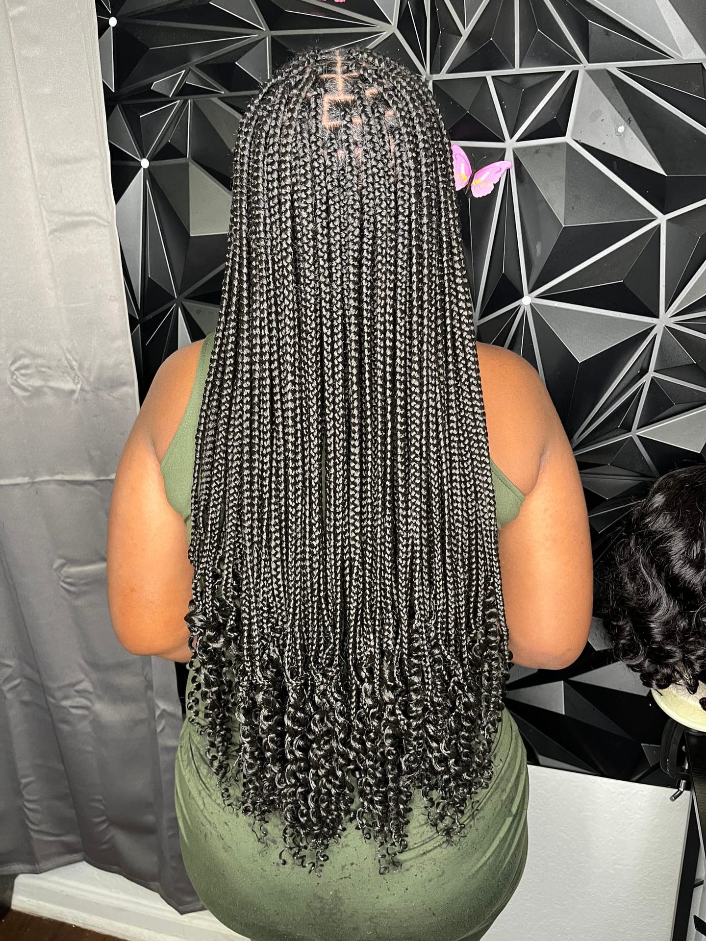 Box braids, back view